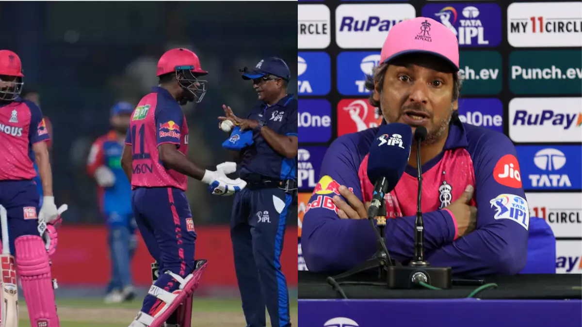 IPL 2024 Sanju Samson Controversial Dismissal Kumar Sangakkara reaction