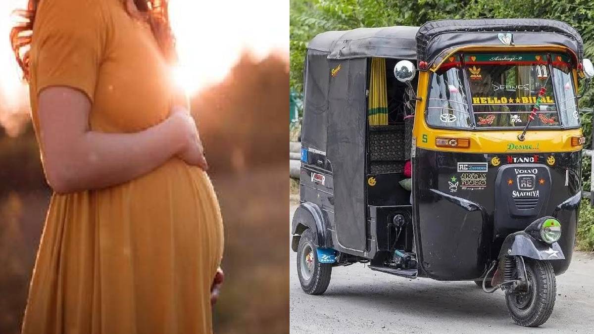 women delivery auto rickshaw