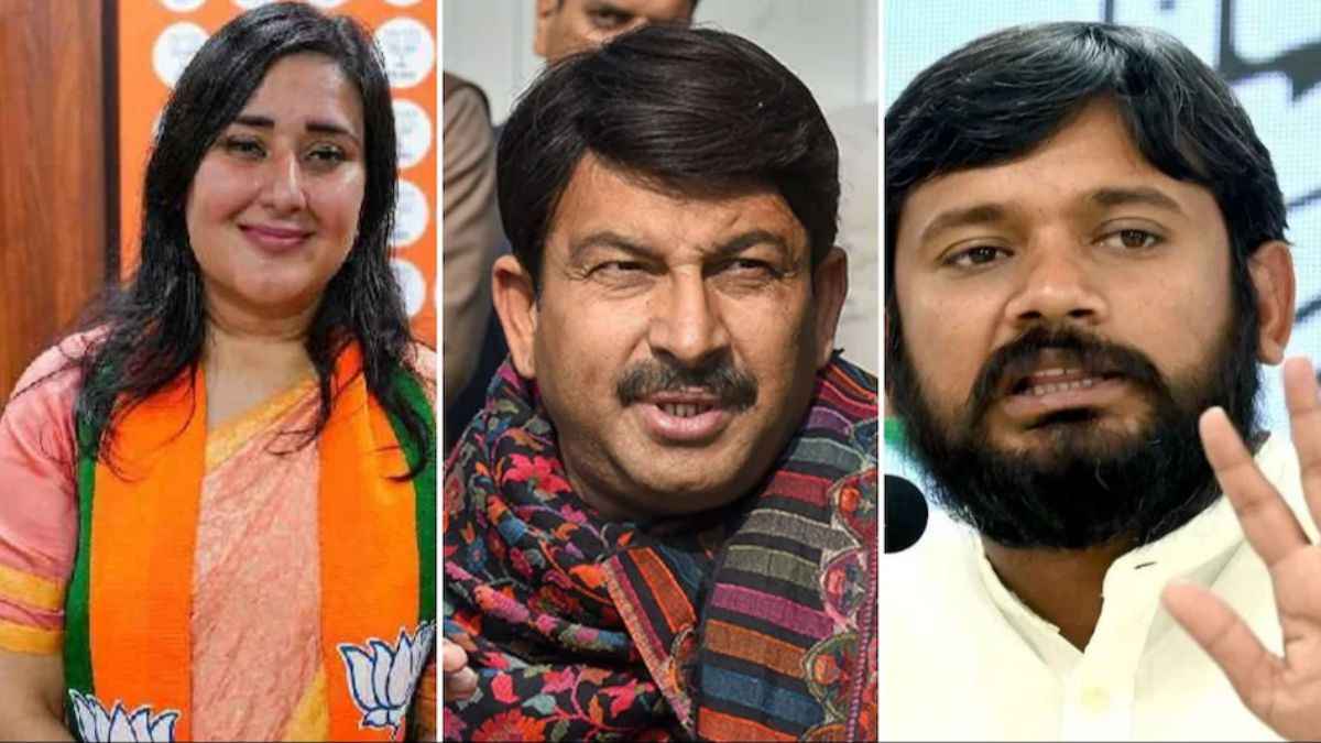 बांसुरी स्वराज, मनोज तिवारी, कन्हैया कुमार