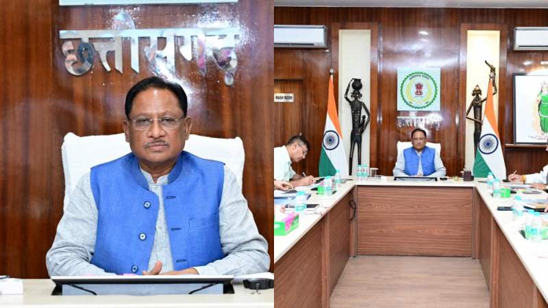 CM Vishnudev Sai Meeting With PHE Department