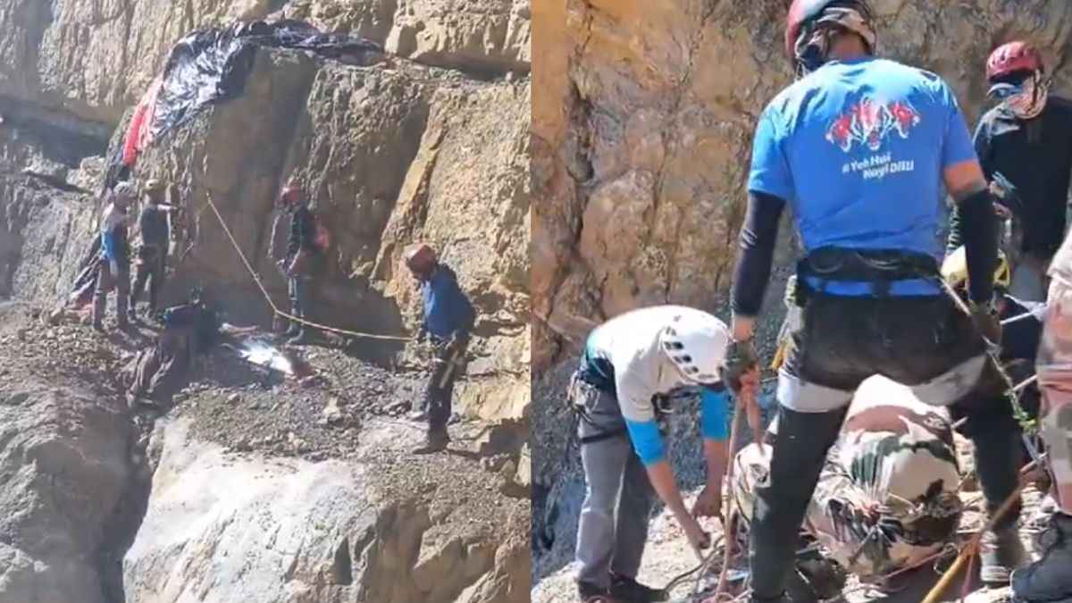 15000 फीट की ऊंचाई, खतरनाक रेस्क्यू ऑपरेशन; ITBP जवानों को मिली टूरिस्ट की लाश, वीडियो खड़े हो जाएंगे रोंगटे