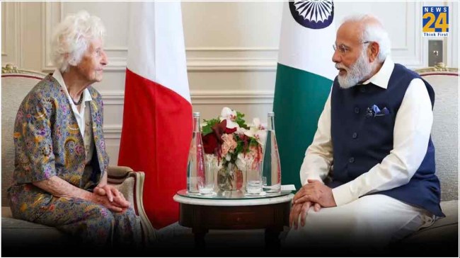 PM Modi Yoga Day 2024 Charlotte Chopin PM Modi Yoga Day 2024 Charlotte Chopin