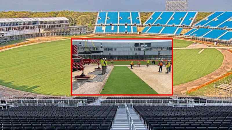 Nassau Cricket Stadium Drop in Pitch