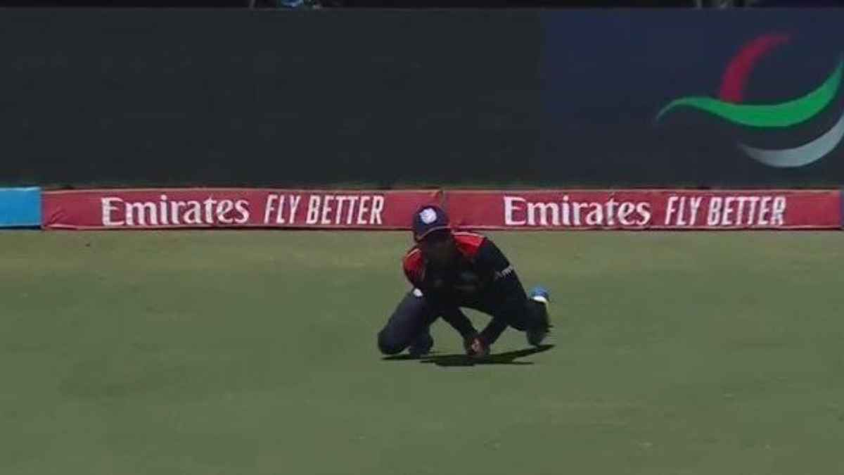 PAK vs USA Super Over Milind Kumar Catch