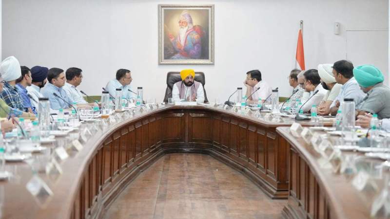 Punjab CM Bhagwant Mann Held a Meeting