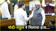 PM Modi Rahul Gandhi Shook Hands Video