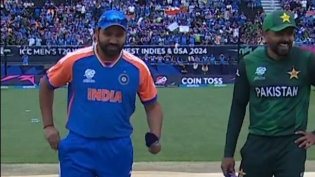 Rohit Sharma Babar Azam IND vs PAK Toss Rohit Sharma Babar Azam IND vs PAK Toss