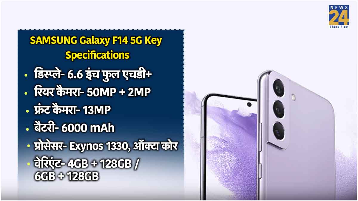 SAMSUNG Galaxy F14 5G Key Specs