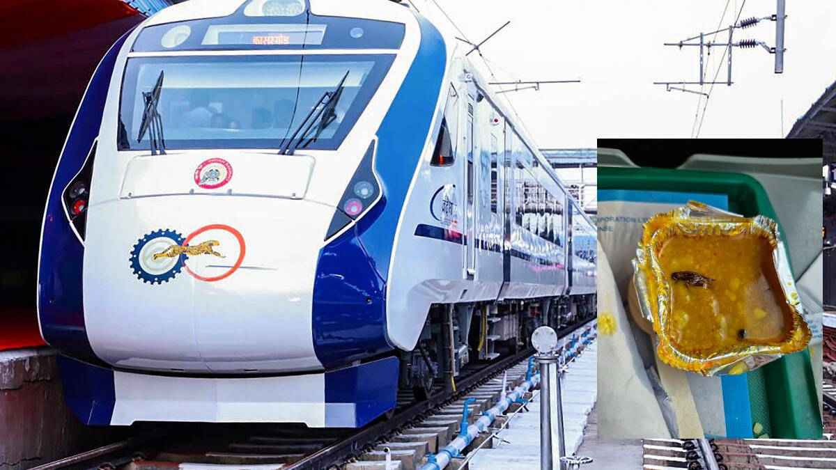 हद है! वंदे भारत ट्रेन में मंगाया खाना तो दाल में निकला कॉक्रोच, लापरवाही पर IRCTC ने दिया जवाब