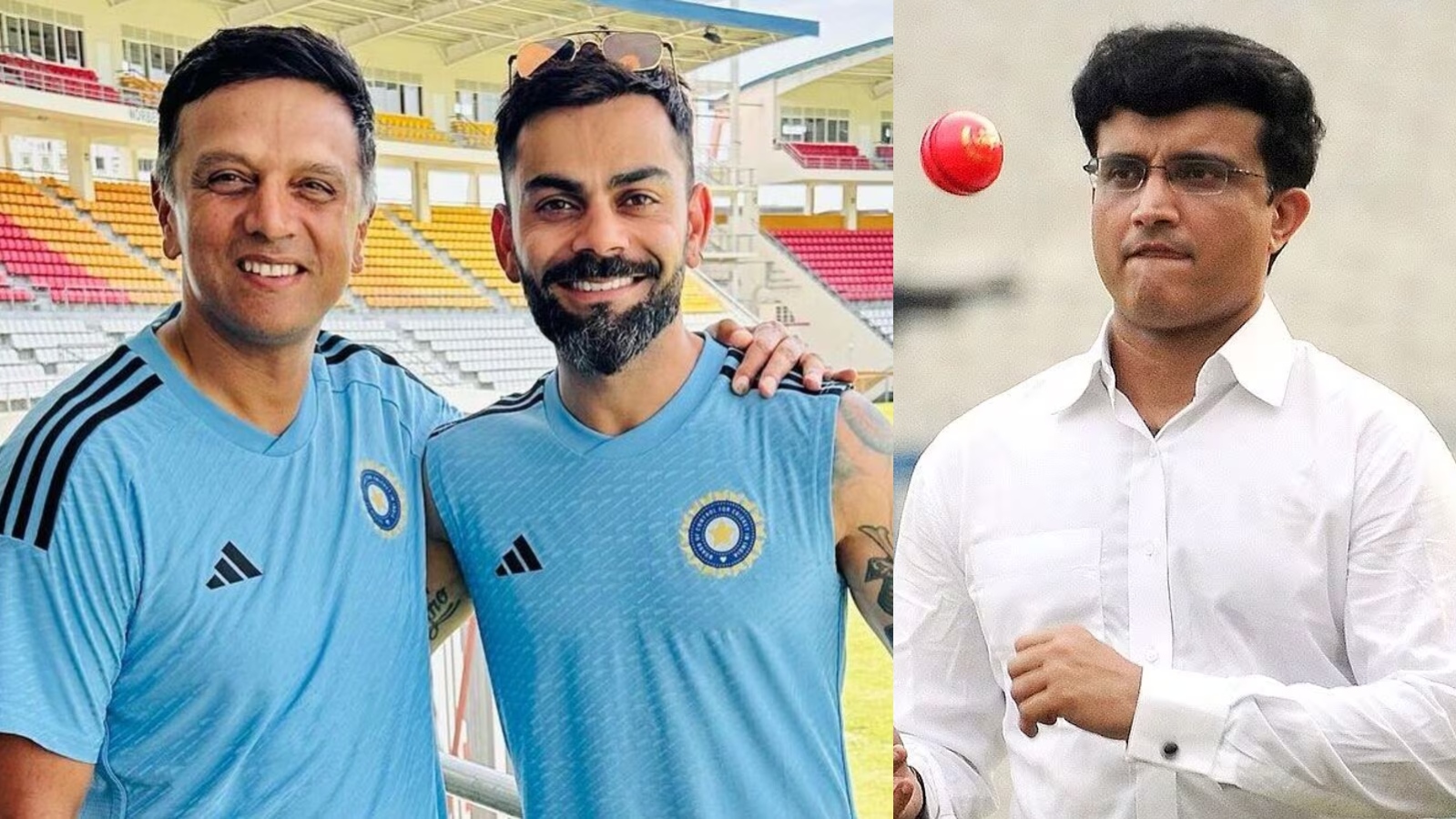 Virat Kohli, Sourav Ganguly & Rahil Dravid