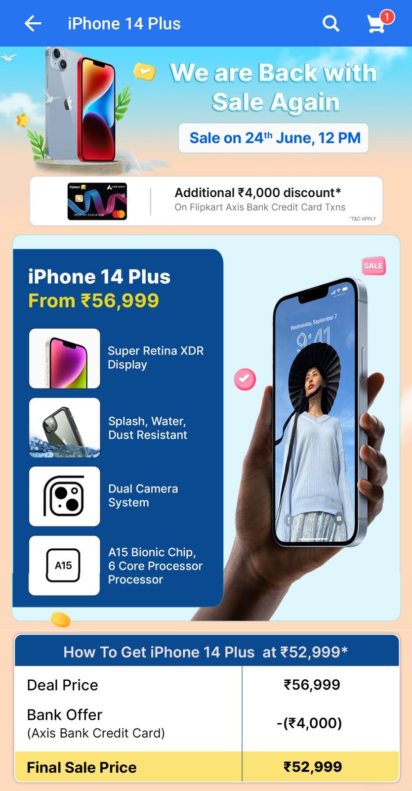 iPhone 14 Plus Discount Offer