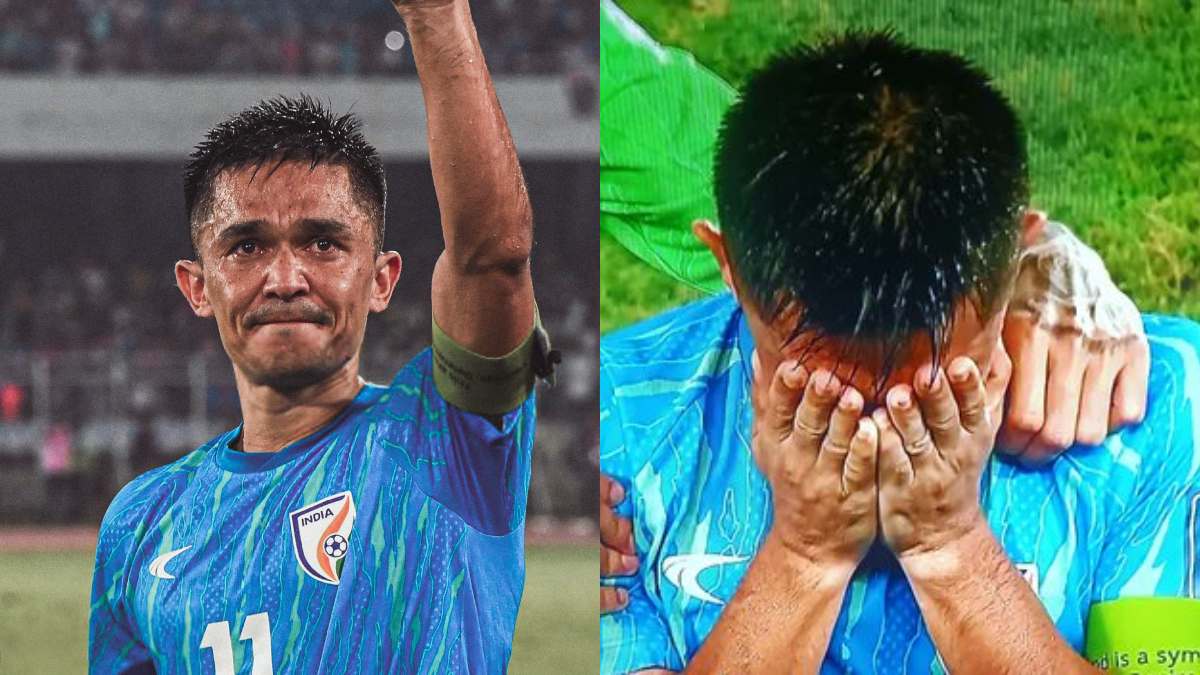 sunil chhetri crying last match