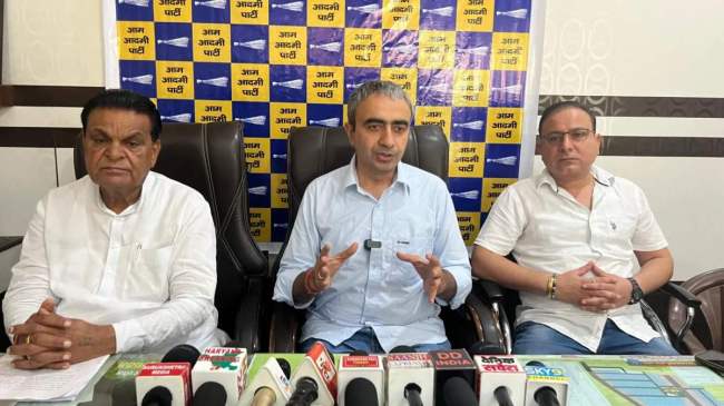 Aam Aadmi Party Attack on Haryana Govt Aam Aadmi Party Attack on Haryana Govt