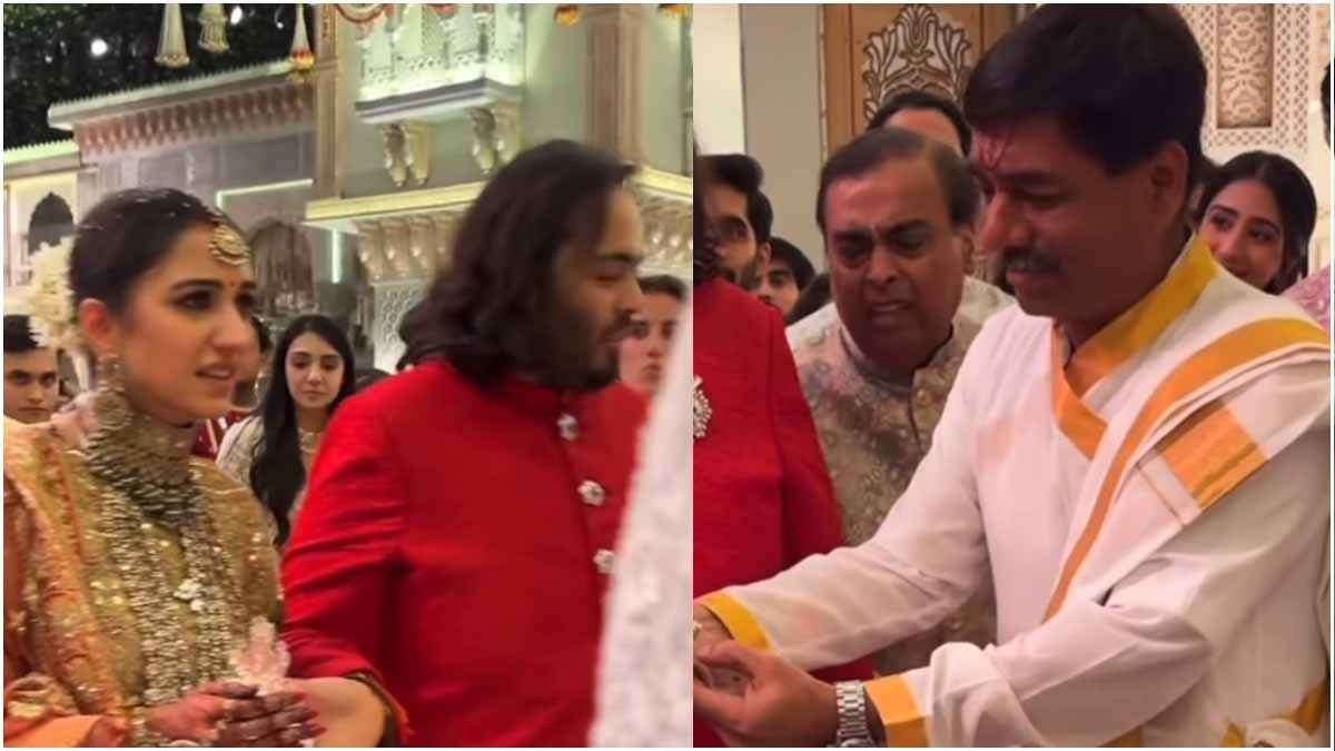 बहू की विदाई में रोए ससुर, Radhika Merchant से ज्यादा Mukesh Ambani दिखे भावुक; वीडियो वायरल