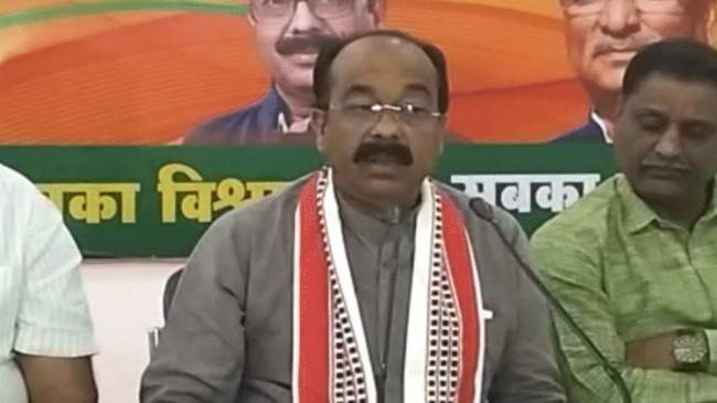 CG Deputy CM Arun Sao Targets Congress CG Deputy CM Arun Sao Targets Congress