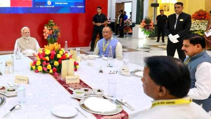 CM Vishnudev Sai Attended NITI Aayog 9th Meeting