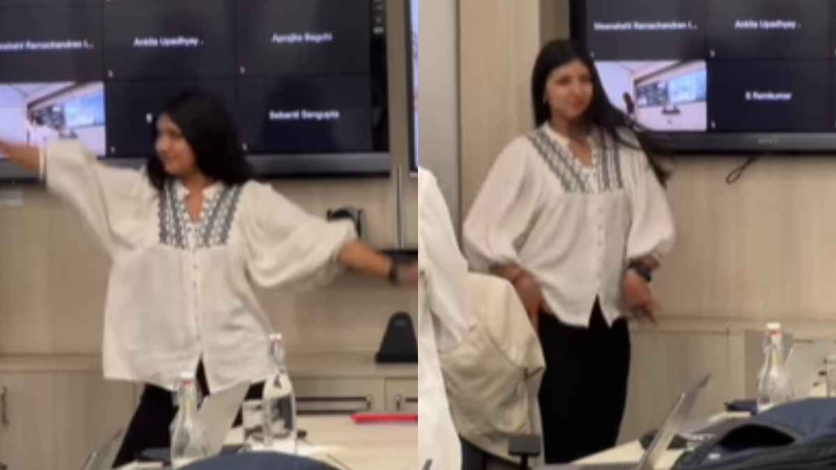 पुणे की महिला ने मीटिंग में दिखाया डांस का जलवा, Video Viral