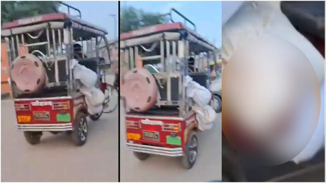Bulandshahr Viral Video E-Rickshaw Carried Dead body