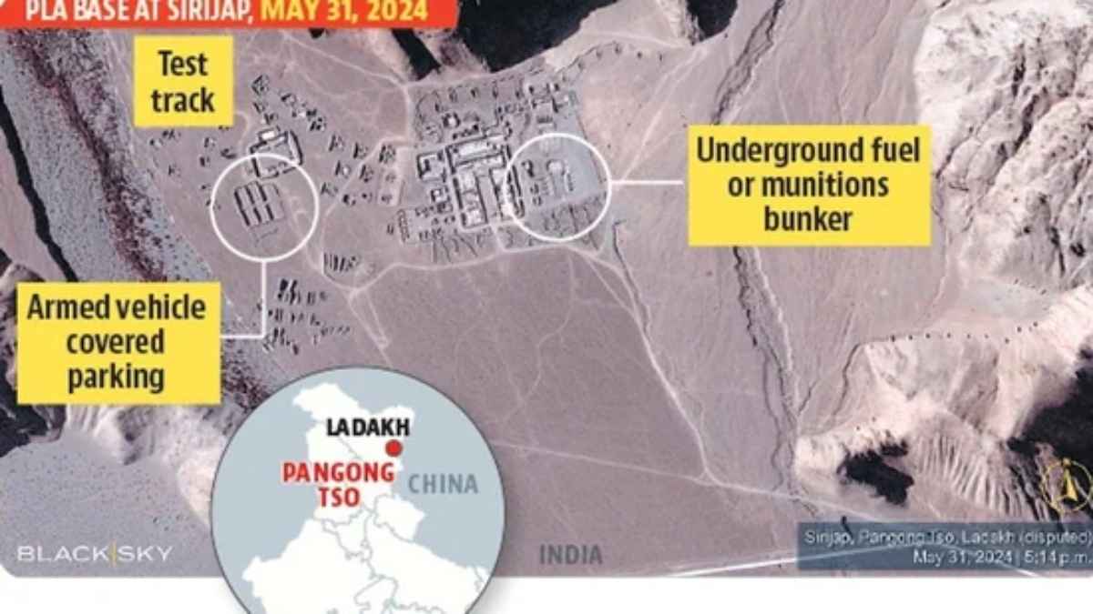 8 बड़े बंकर...बख्तरबंद गाड़ियों की पार्किंग...पैंगोग झील के पास दिखी चीन की चालबाजी, सैटेलाइट तस्वीरों में खुला राज