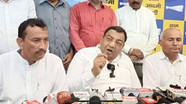 Haryana AAP President Dr. Sushil Gupta Attack BJP Govt Haryana AAP President Dr. Sushil Gupta Attack BJP Govt