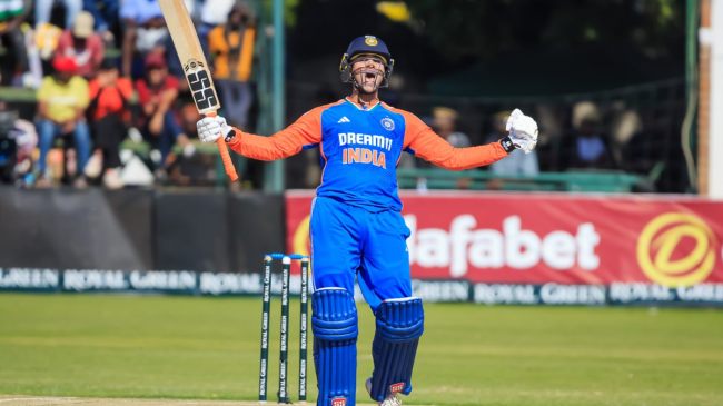 IND vs ZIM Abhishek Sharma Century