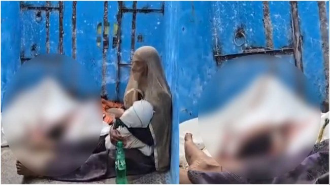 Woman With Childrens Dead Body