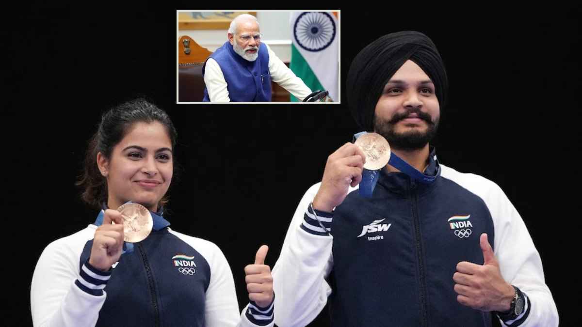 Paris Olympics 2024 manu bhaker sarabjot singh