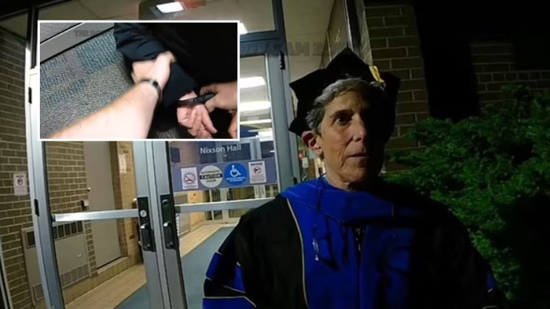 Professor arrested