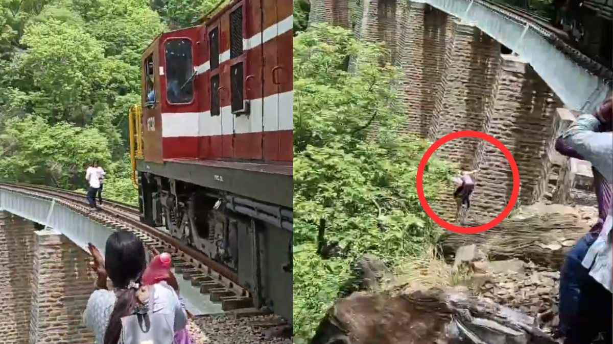 रील बनाने के चक्कर में बुरा फंसा कपल, ट्रेन को आता देख 140 फीट ऊंचे पुल से लगाई छलांग, फिर हुआ चमत्कार
