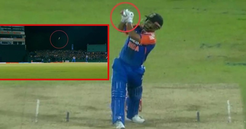 IND vs SL Rishabh Pant Bat Flying