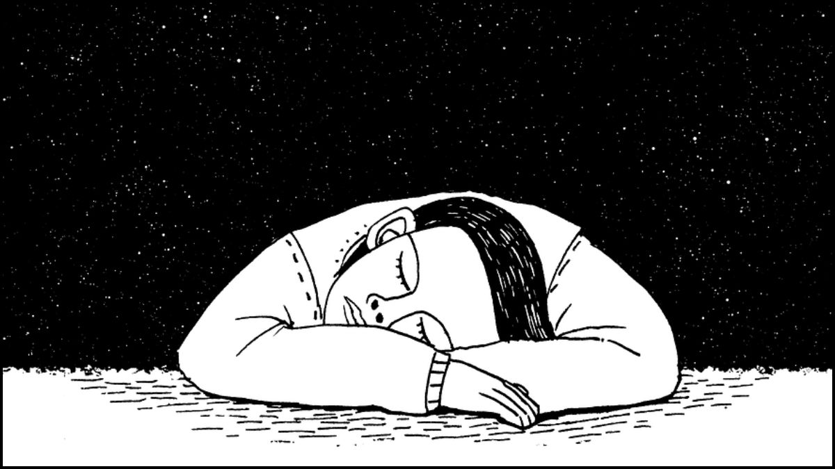 Sleeping Man Illustration