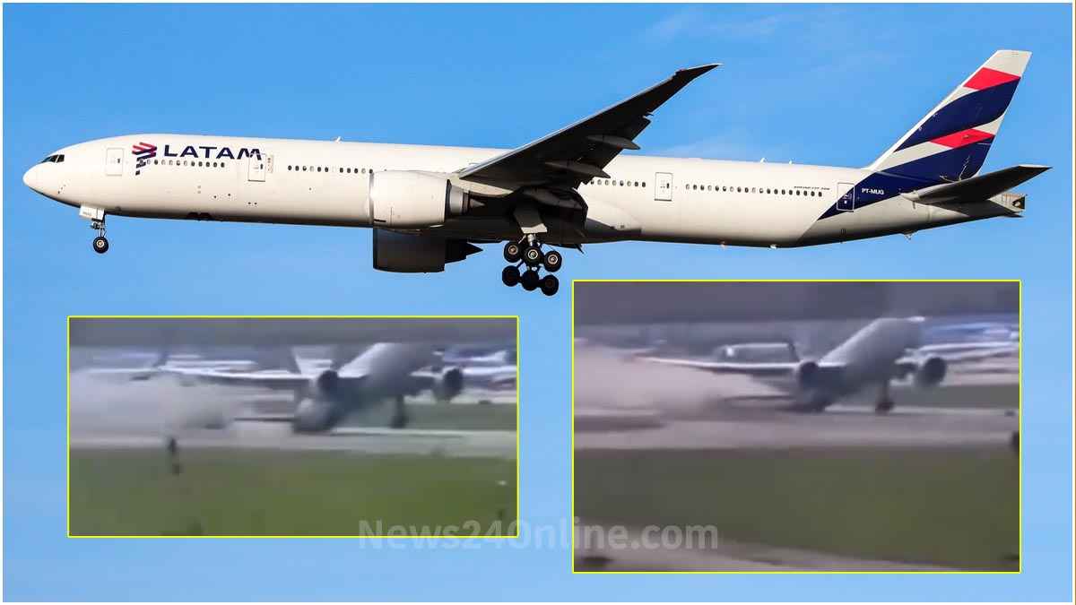 Italy Jet Plane Skids With Passengers on Airport Runway