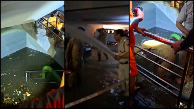 Water Filled In Delhi IAS Coaching Basement