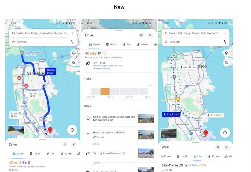 Google Maps New Update