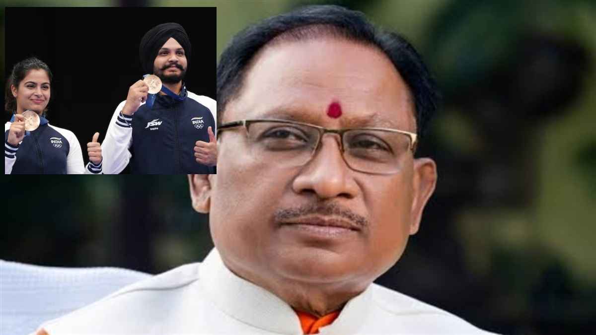 cm sai congrats manu bhakar and sarabjot singh