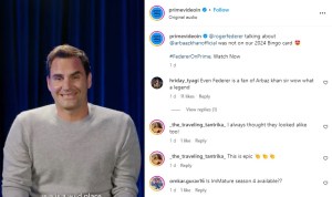 Roger Federer Reaction on Arbaaz Khan being his lookalike