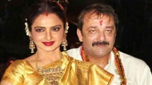 Rekha With Sanjay Dutt