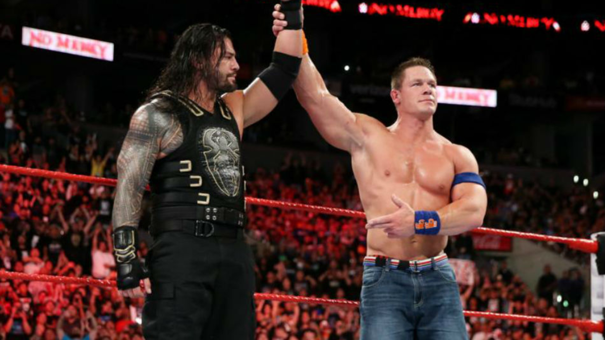 john cena roman reigns