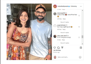 Virat Kohli with Anushka Sharma