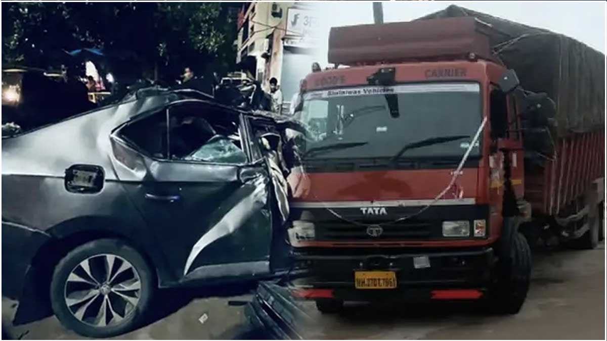 Rajasthan Jaipur Car Truck Collision