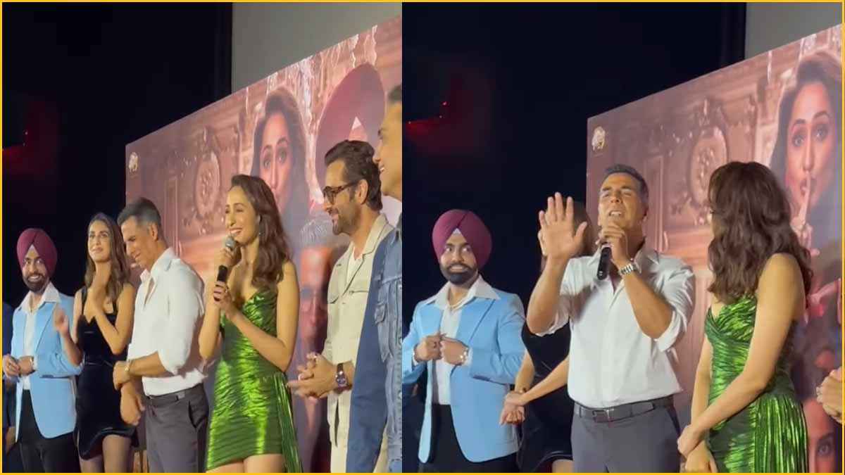 Akshay Kumar ने चुराया Pragya Jaiswal का फोन! Khel Khel Mein में कर दिया प्रैंक