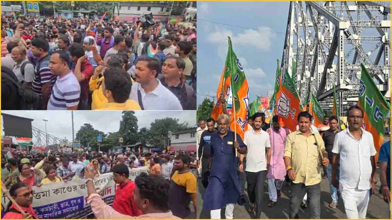 बंगाल में बीजेपी ने 12 घंटे के लिए बंद का ऐलान किया है।