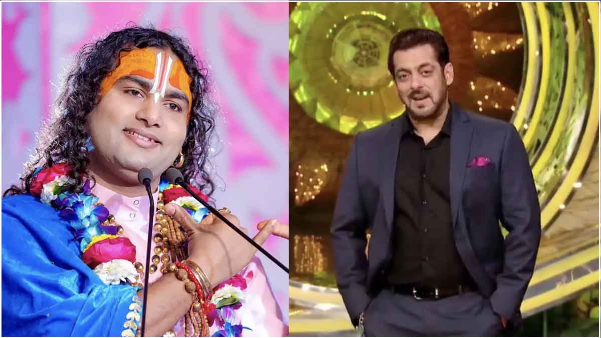 Spiritual Guru Aniruddhacharya Gifts Bhagavad Gita to Salman Khan on 'Bigg Boss 18' Premiere