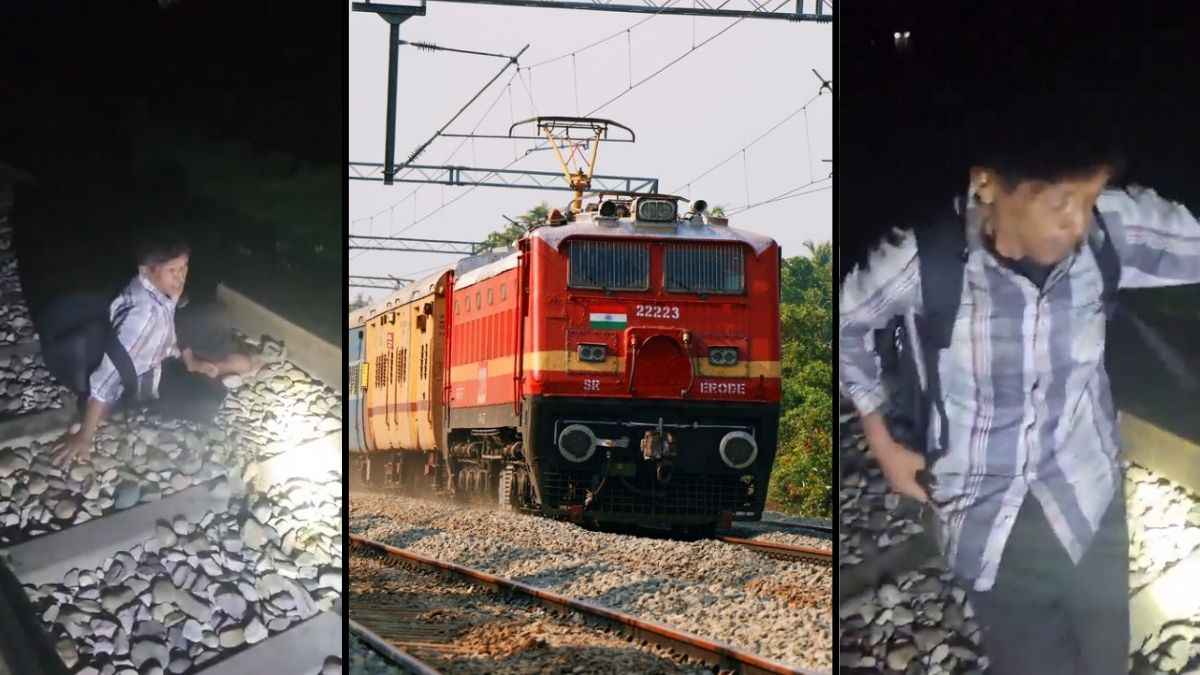 चमत्कार! ऊपर से निकल गई पूरी ट्रेन, वो उठ बैठा और... रेलवे कर्मचारी भी उसे देख रह गए दंग