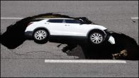 Car Fell In Sinkhole