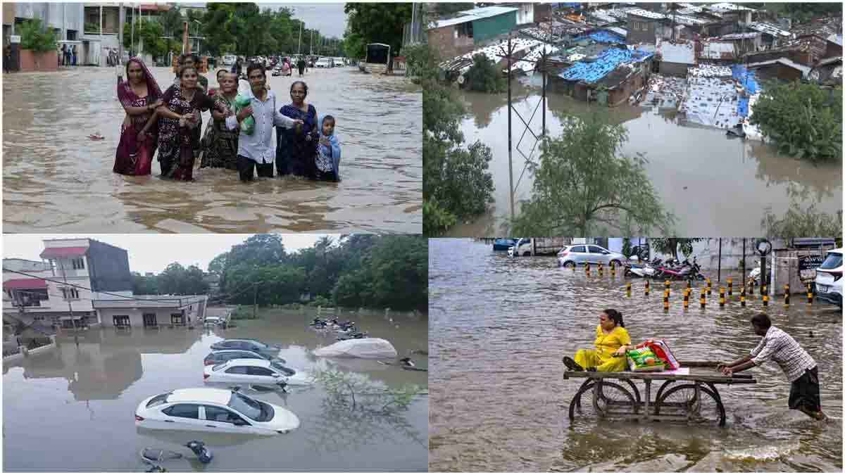 Gujarat Floods: 35 मौत, ट्रेनें-स्कूल ठप, उफानी नदियां...गुजरात में बारिश-बाढ़ से मचा हाहाकार, IMD ने दिया रेड अलर्ट