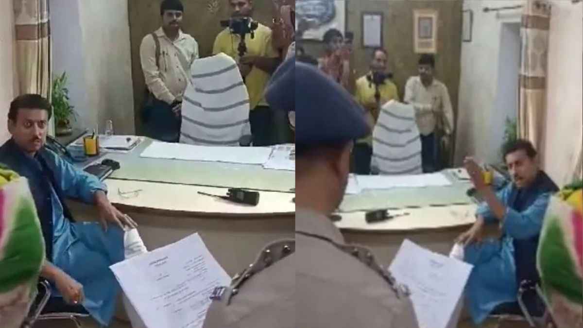 कैबिनेट मंत्री ने थाने में पुलिसवालों को जमकर लताड़ा; राज्यवर्धन सिंह राठौर का वीडियो वायरल