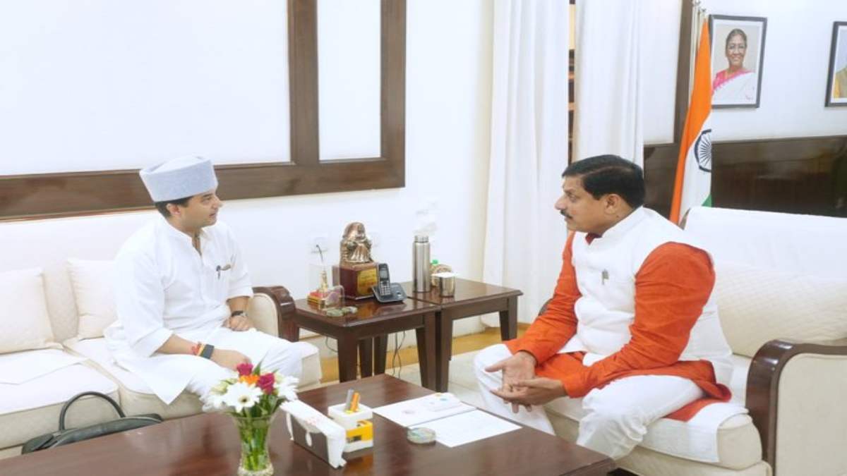 Jyotiraditya Scindia Met CM Mohan Yadav