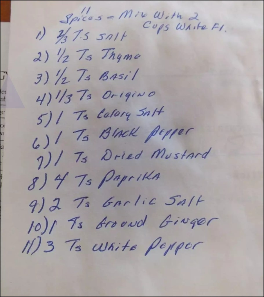 KFC Recipe Leak 