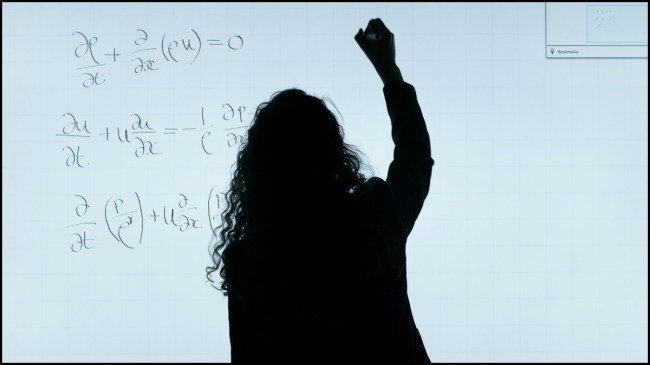 Man Solving Maths Problem Man Solving Maths Problem